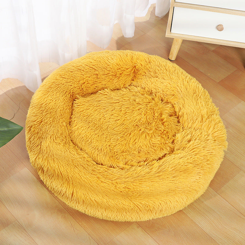 Fur Doughnut Pet Bed